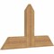 Ekena Millwork Portland Timber Gable Bracket, Western Red Cedar, 36"W x 21"H x 1 1/2"D x 5 1/2"F, 14/12 Pitch GBW036X21X0206POR00SWR - alternate 4